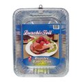 Home Plus Home Plus 6391981 9.25 x 11.75 in. Durable Foil Roaster Pan - Silver- pack of 12 6391981